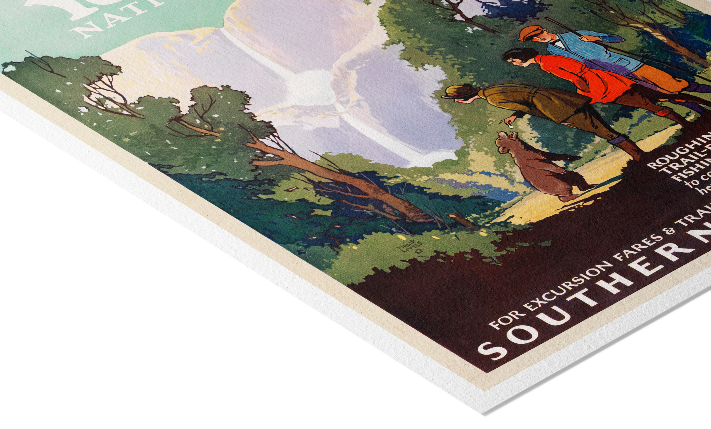 1925 Yosemite National Park Poster by Southern Pacific Railroad_HGE Product Image 4 - HGE Mock-up